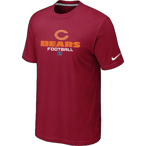 Nike Chicago Bears Critical Victory NFL T-Shirt - Red